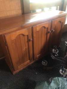 SOLID TIMBER TV OR DINING CABINET