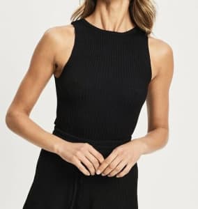 The Fated Black Ailie Knit Tank (12) - new (ORP $69)