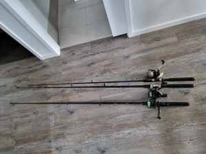 Three fishing rods 2-4kg