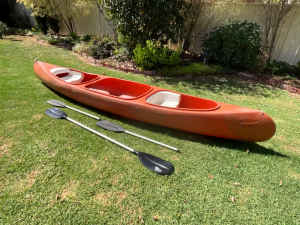 Plastic canoe