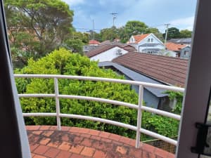 Big Queen Furnished Room w Private Balcony -- Available 6 April