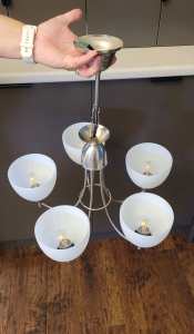 Hanging Pendant Light Fitting 5 Lamps