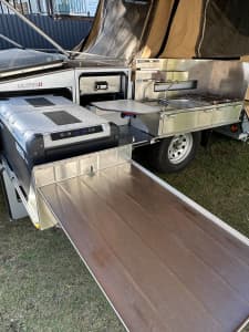 Aussie Swag Ultra D, hard floor rear fold, off road camper trailer,