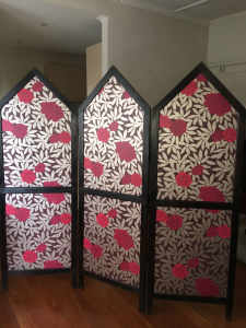 Timber Screen with Osborne and Little Wallpaper panels