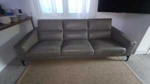 Leather Lounge - King Living - Reo 3 Seat Sofa
