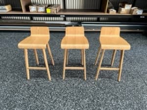 Wooden Stools x 3 for kitchen bench