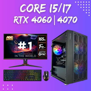 New! Gaming PC Bundle / Core i5 / RTX******4070 / Dark NX200m