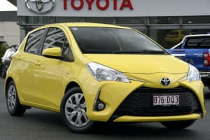 2018 Toyota Yaris NCP131R SX Yellow 4 Speed Automatic Hatchback