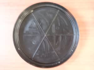 1 x Garden Pot Saucer - REKO - Black Round Pot Saucer - 250 mm
