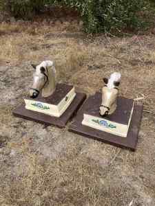 Pair of Horses Statues $350 the pair