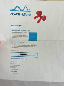 Ticket Matagarup Zip climb Perth Zipline