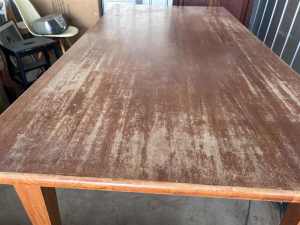Big wooden table