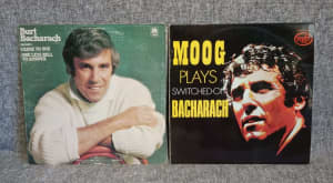 Burt Bacharach & Moog Plays Switched-On Bacharach 2 LPs Vintage $5 ea