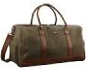 ARAMIS Mens Faux Leather and Nubuck Large Brown Holdall / Travel Bag