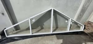 FREE NEW Triangle white aluminium Window