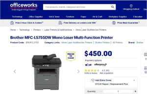 Business Multi Functional device laser printer Brother MFC-L5755DW