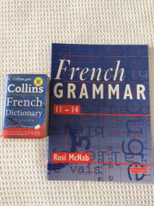 Collins French Dictionary and French Grammar books