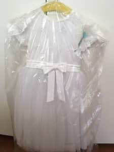 Flowergirl white wedding dress -size 10