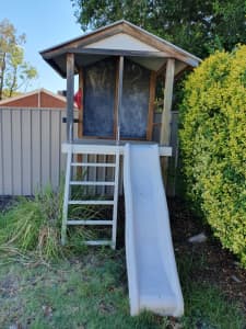 Outdoor Kids Cubby House with Slide