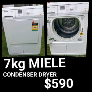 EXCELLENT CONDITION AND WORKING WELL MIELE 7KG CONDENSER DRYER 