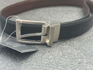 Sportscraft mens reversible leather belt in size 30