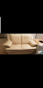 2 seats Leather sofa couch 
