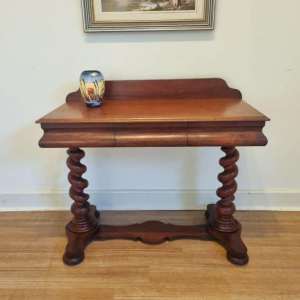 Antique Victorian Cedar Hall Console Sofa Table/Desk . C1850s.