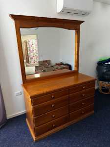 Large Chest of Drawers with Mirror (Marion/Brighton SA area)