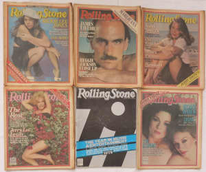 44 x Vintage ROLLING STONE Magazines (1979 to 1982)