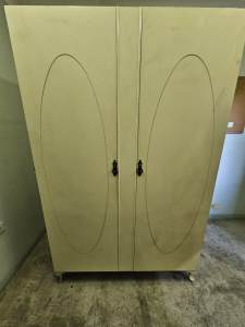 Vintage Queen Ann wardrobe cupboard 
