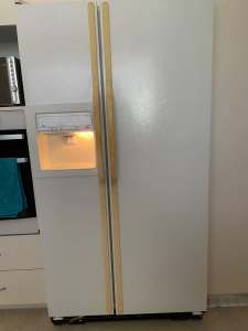 2door icemaker fridge, works needs attention, makes ice icecream melts