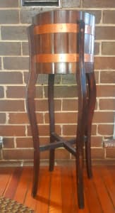 Wine Barrel Pot Stand