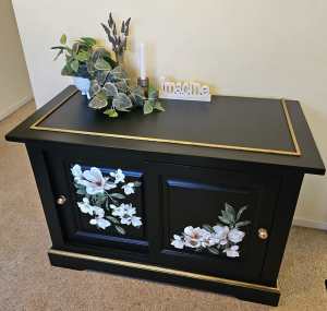 Sideboard/buffet with Magnolias 
