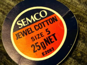 Set of Semco Mixed Coloured Jewel Cotton Size  5 - 25g Balls - Craft