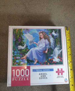 Arrow Regal Series 1000 piece Jigsaw Puzzle Angel And Doves New Sealed