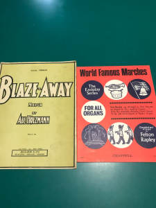 2 VINTAGE SHEET MUSIC MARCHES