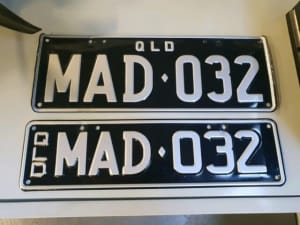 MAD032 QLD PERSONALISED PLATES