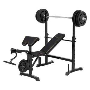 Everfit Weight Bench 10 in 1 Bench Press Home Gym Station 330kg Capac