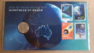 Out of this world Australia in space Postal Numismatic Cover (PNC)