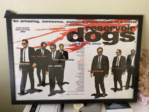 Reservoir dogs framed movie poster
