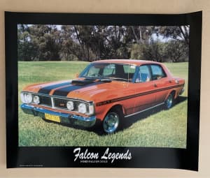 Falcon XY GT Ford Legends 40x50cm Original Poster - NEW Perfect