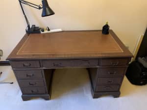 FREE - Leather Top Study Table