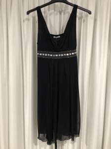 Womens formal black dress S14 new with tags