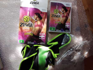 Zumba for Wii plus fitness Belt in original packaging.