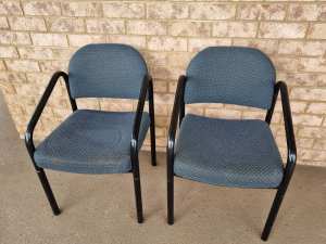 Emtek fabric chairs great condition. Fully welded steel frame, made in