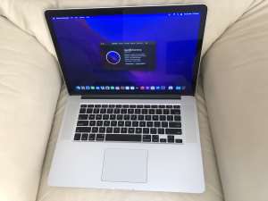 MacBook Pro 15 inch 2015 Retina model i7 CPU with GT650 and SSD