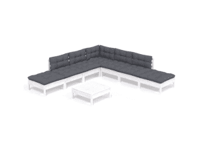 vidaXL 8 Piece Garden Lounge Set Cushions (SKU:3096329) Free Delivery