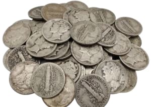 USA Mercury Dime Silver Coin 10 Cents Australia Bullion bar
