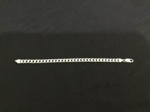 Silver 925 Curb Chain Bracelet.