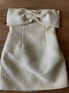 Meshki Lemon Tweed Mini Dress